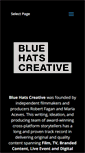 Mobile Screenshot of bluehatscreative.com