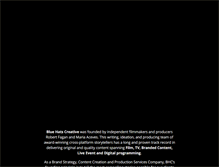Tablet Screenshot of bluehatscreative.com